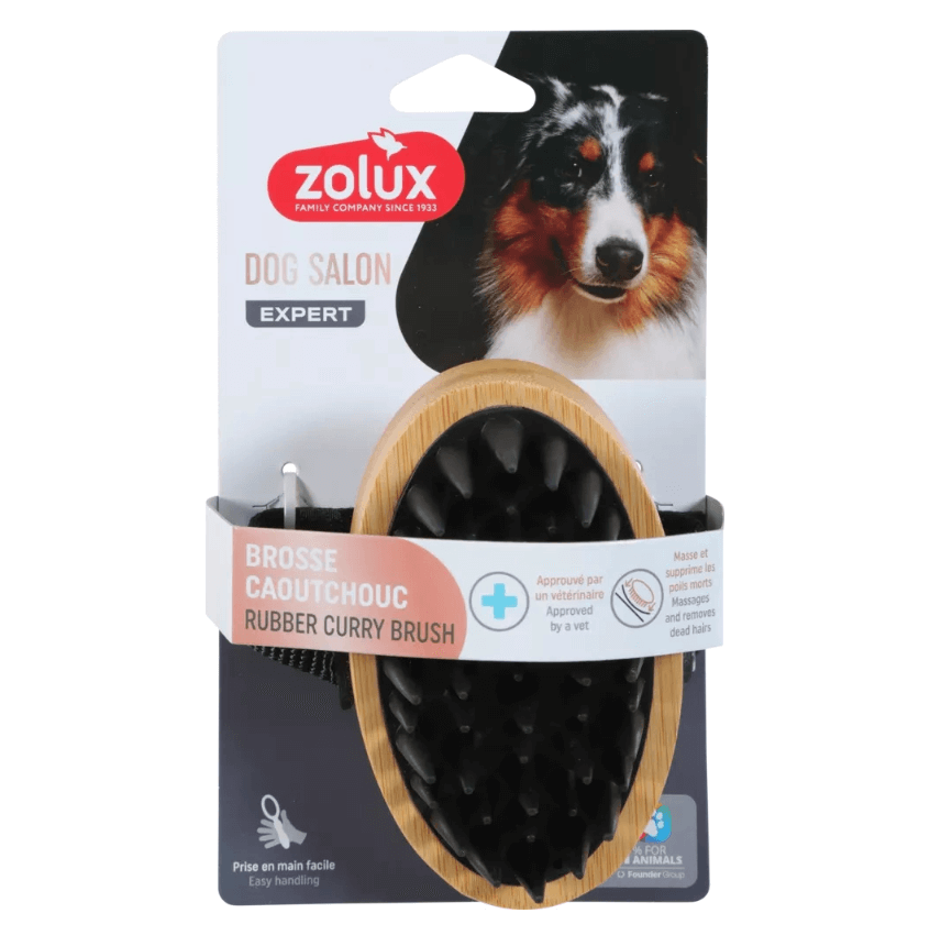 ZOLUX Rubber Dog Brush DOG SALON
