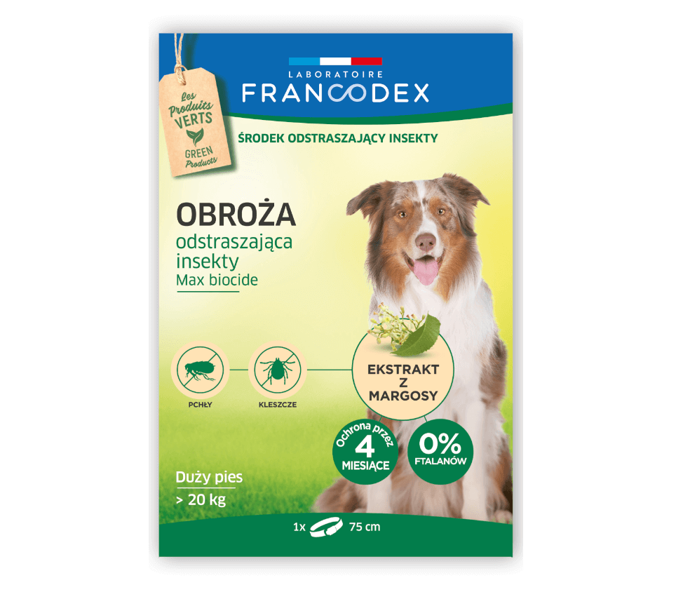 FRANCODEX Insect collar for dogs &gt;20 kg, 75 cm