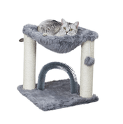 Standing scratcher Base with massager and brush 50 cm gray