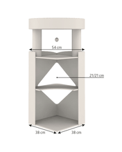 Arma - cat tower, 98 cm, gray and white