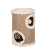 Cat tree tower Edoardo 50 cm grey-brown/cream
