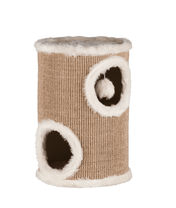 Cat tree tower Edoardo 50 cm grey-brown/cream