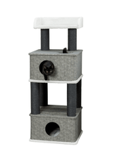 Almira 128 cm standing scratching post for cats with a bed