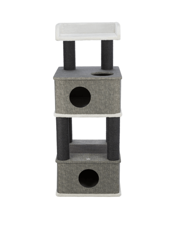 Almira 128 cm standing scratching post for cats with a bed