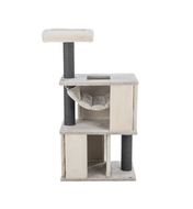 Juliano standing scratching post 115 cm with bed and hammock