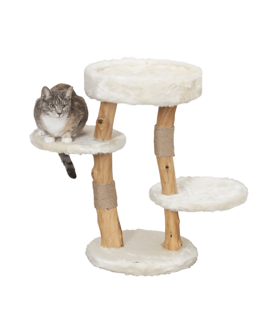Santo scratching post 73 cm pear wood with bed