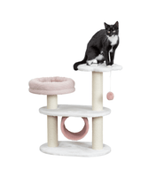 Isabella scratching post, 70 cm, white and pink, for cats
