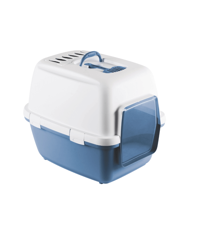 Zolux Cathy Comfort - Un bagno per un gatto con un filtro, blu