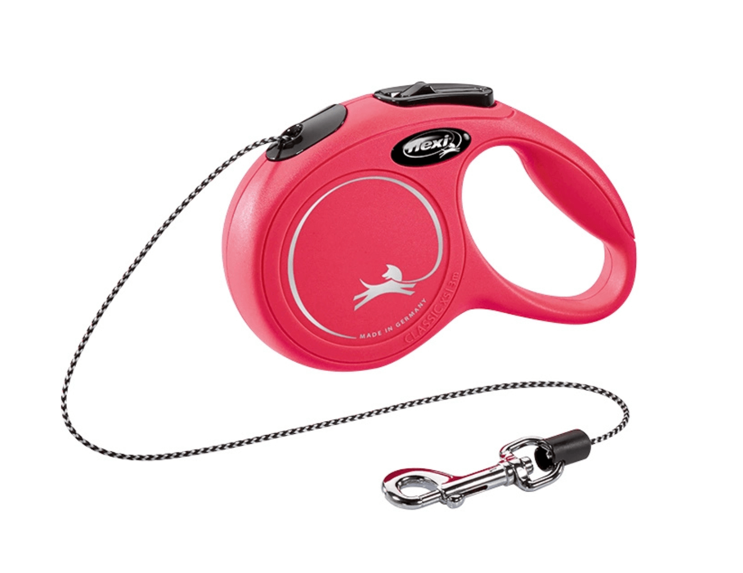 FLEXI NEW CLASSIC XS Red Leash 3m for Small Dogs