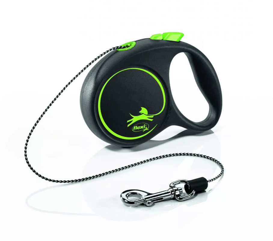 FLEXI Black Design XS leash 3m green for dog