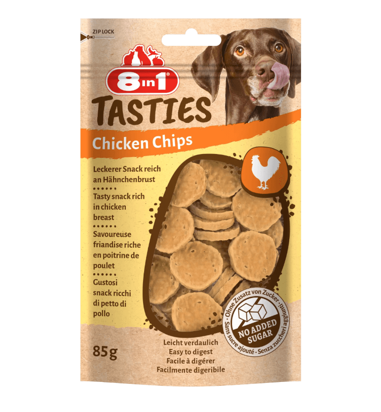 8in1 tasties chicken chips - a delicacy for a dog