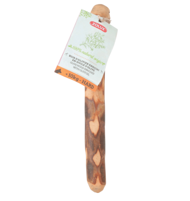Zolux olive tree teether S - natural for a dog <10 kg