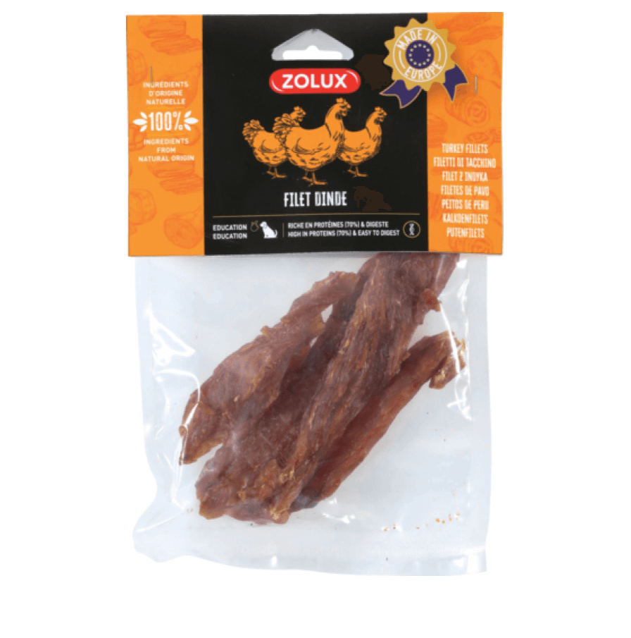 Zolux turkey fillet 100 g - a natural delicacy for a dog