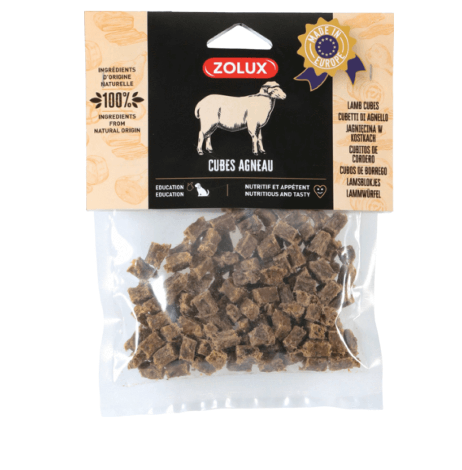 ZOLUX Przysmak naturalny dla psa Kostki jagnięce 100 g