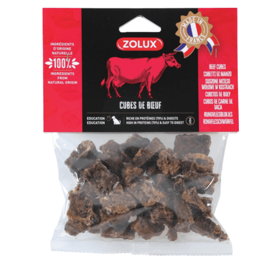 Zolux Natural delicacy for the dog's beef cubes large 150 g