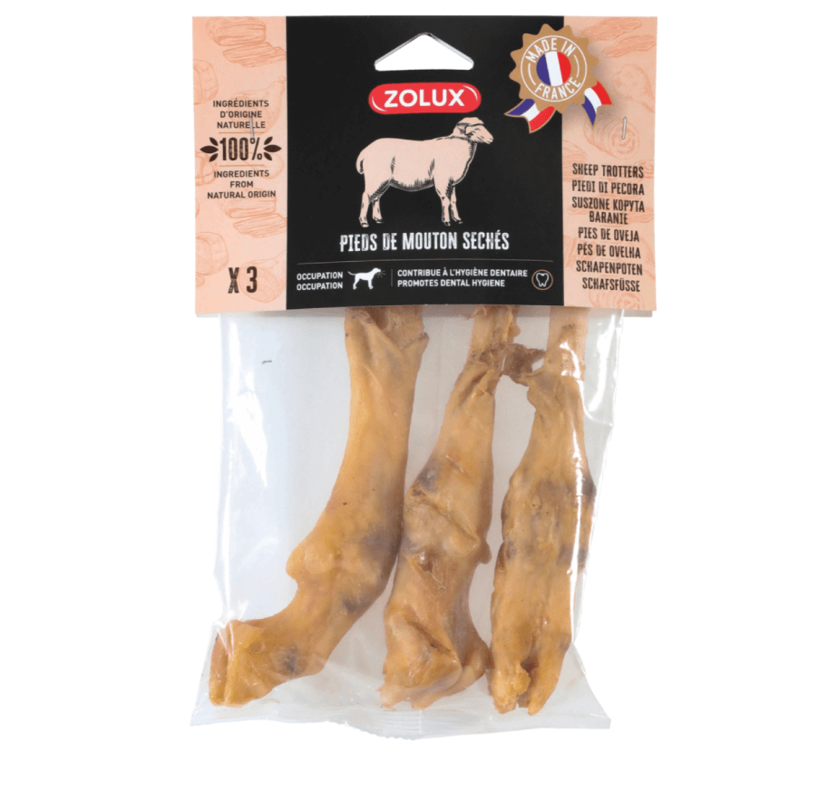 Zolux Natural delicacy for the dog's sheep foot 3 pcs, 150 g