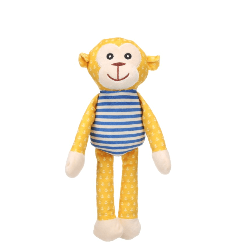 Flamingo monkey - a plush toy with a pipe for a dog