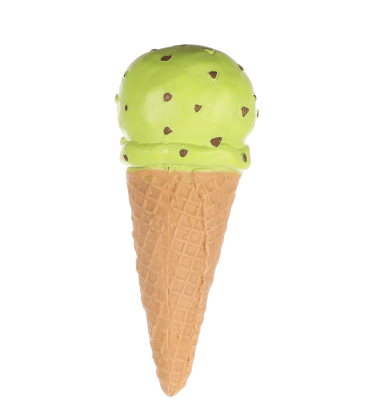 Flamingo latex ice cream - a squeaking toy for a dog