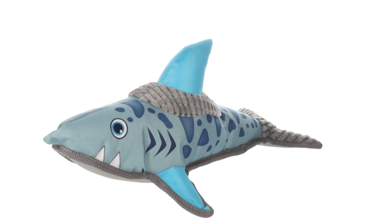 Flamingo Shark - a plush toy with a tibble for a dog