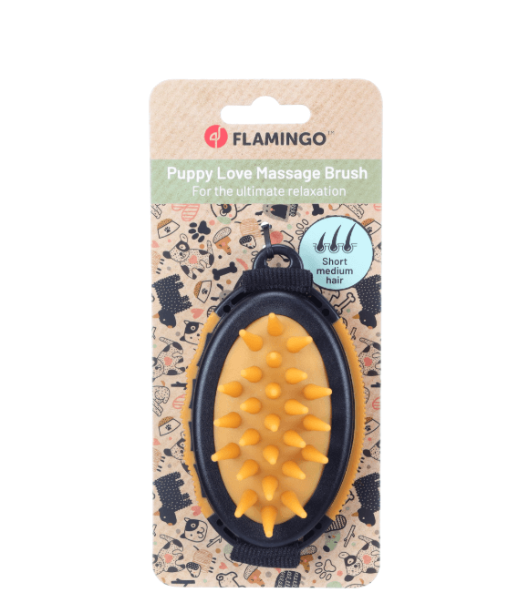 Flamingo Calmy Puppy - a puppy massage brush