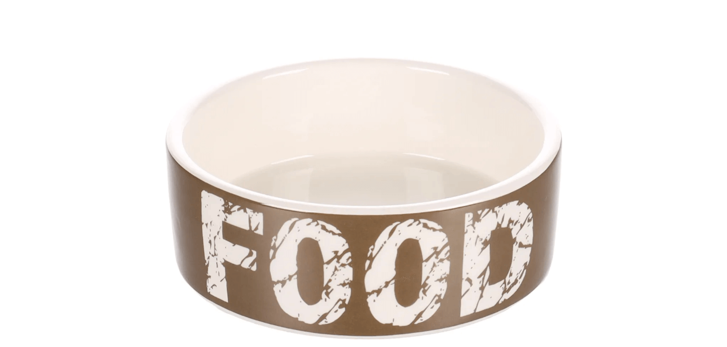 Flamingo Kyra ceramic bowl for a dog