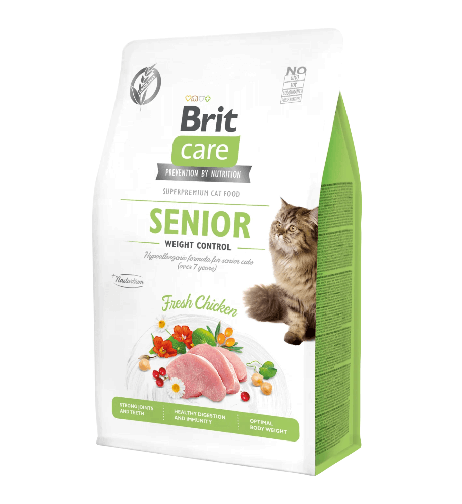 Brit Care Cat Senior - chicken, weight control for cats 7+