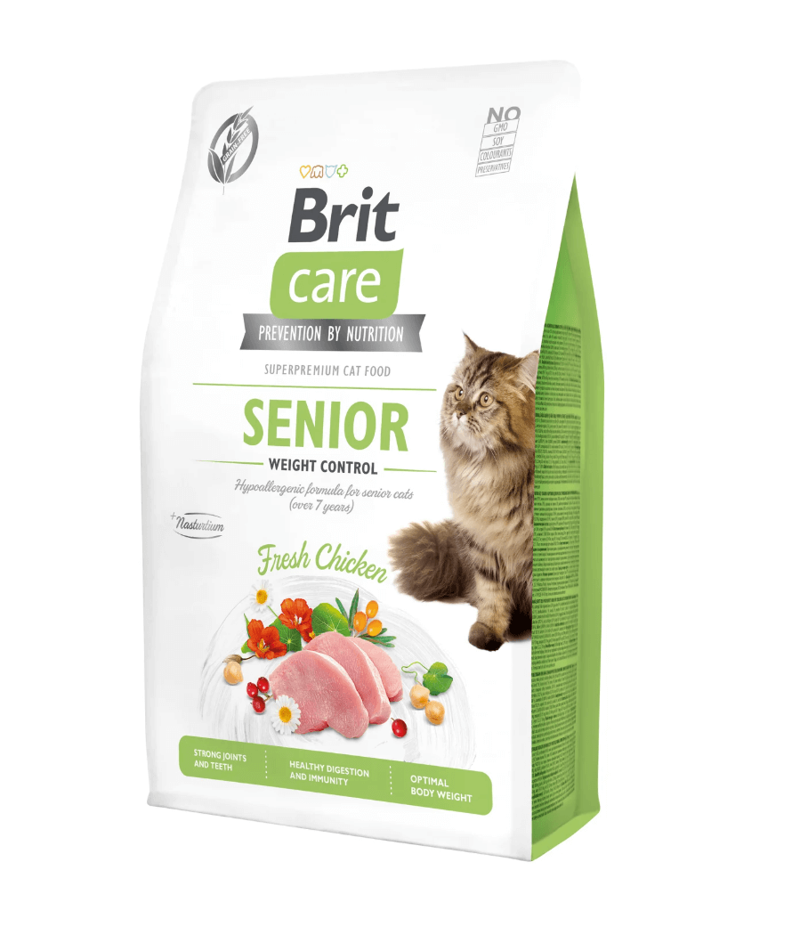 Brit Care Cat Senior - chicken, weight control for cats 7+