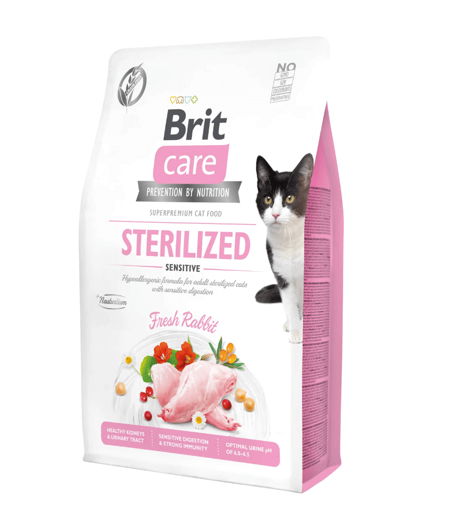 Brit Care cat sterilized - rabbit, delicate digestion and healthy urine