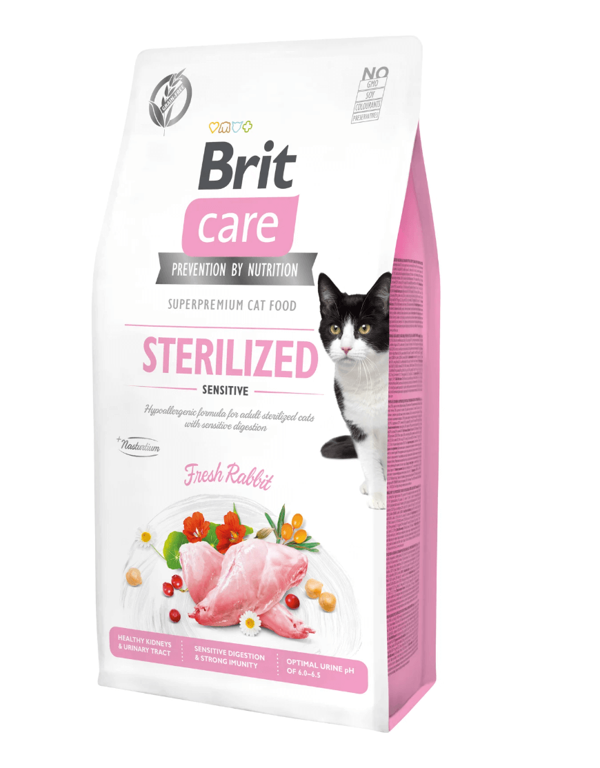 Brit Care cat sterilized - rabbit, delicate digestion and healthy urine