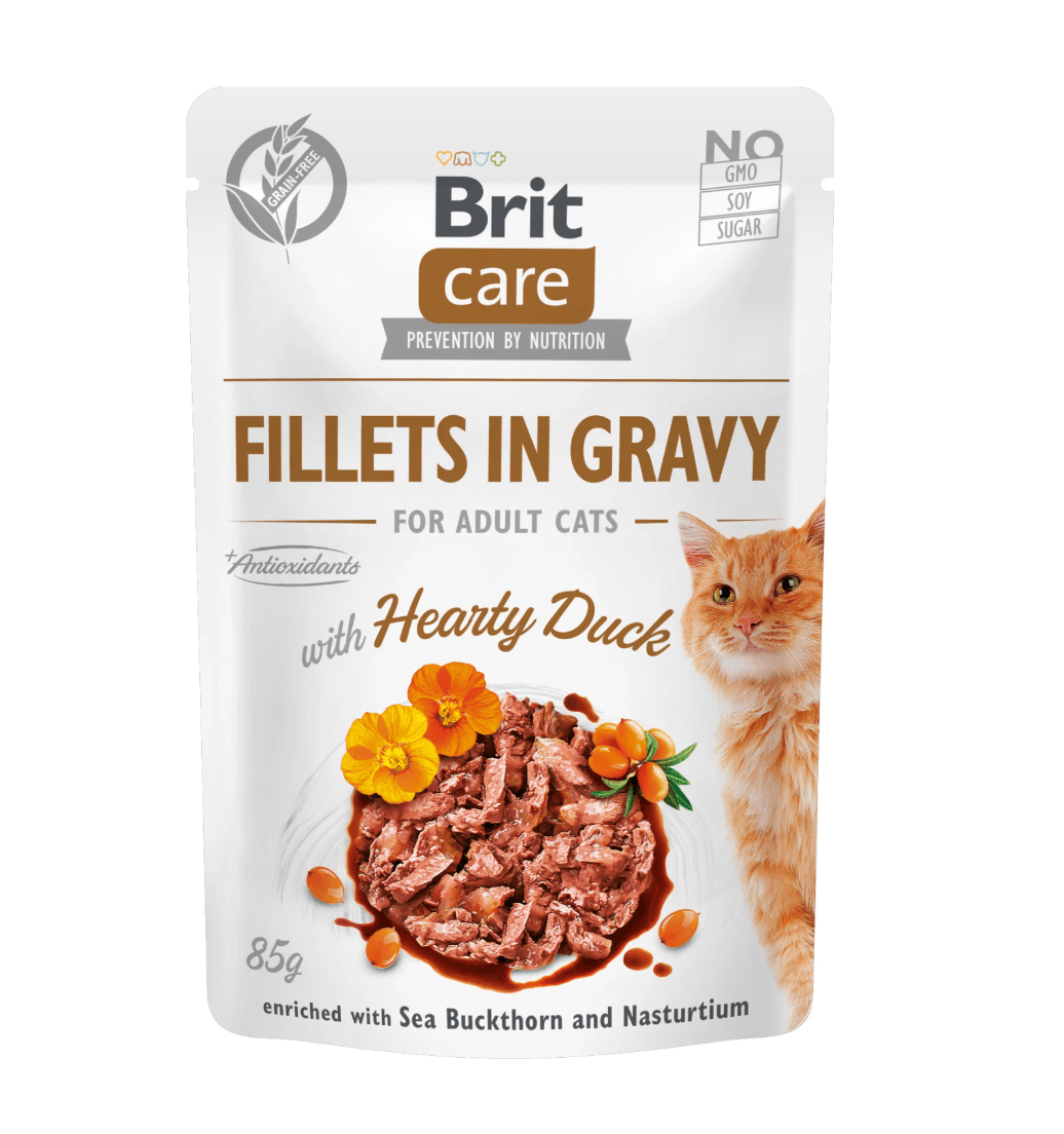 Brit Care Sterilized Duck 85G - Wet food for cats