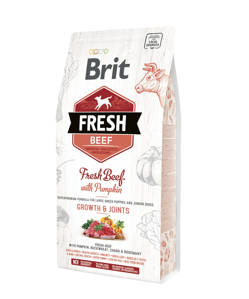 BRIT FRESH PUPPY LARGE with beef - ponds and height
