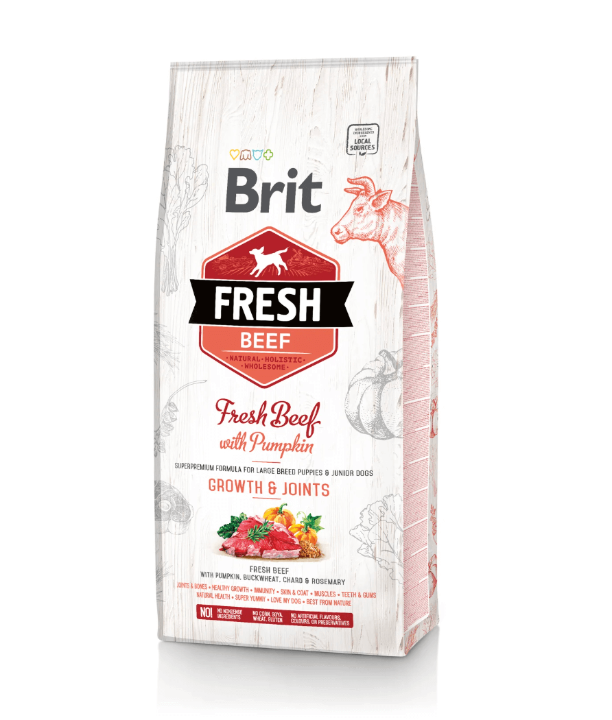 BRIT FRESH PUPPY LARGE with beef - ponds and height