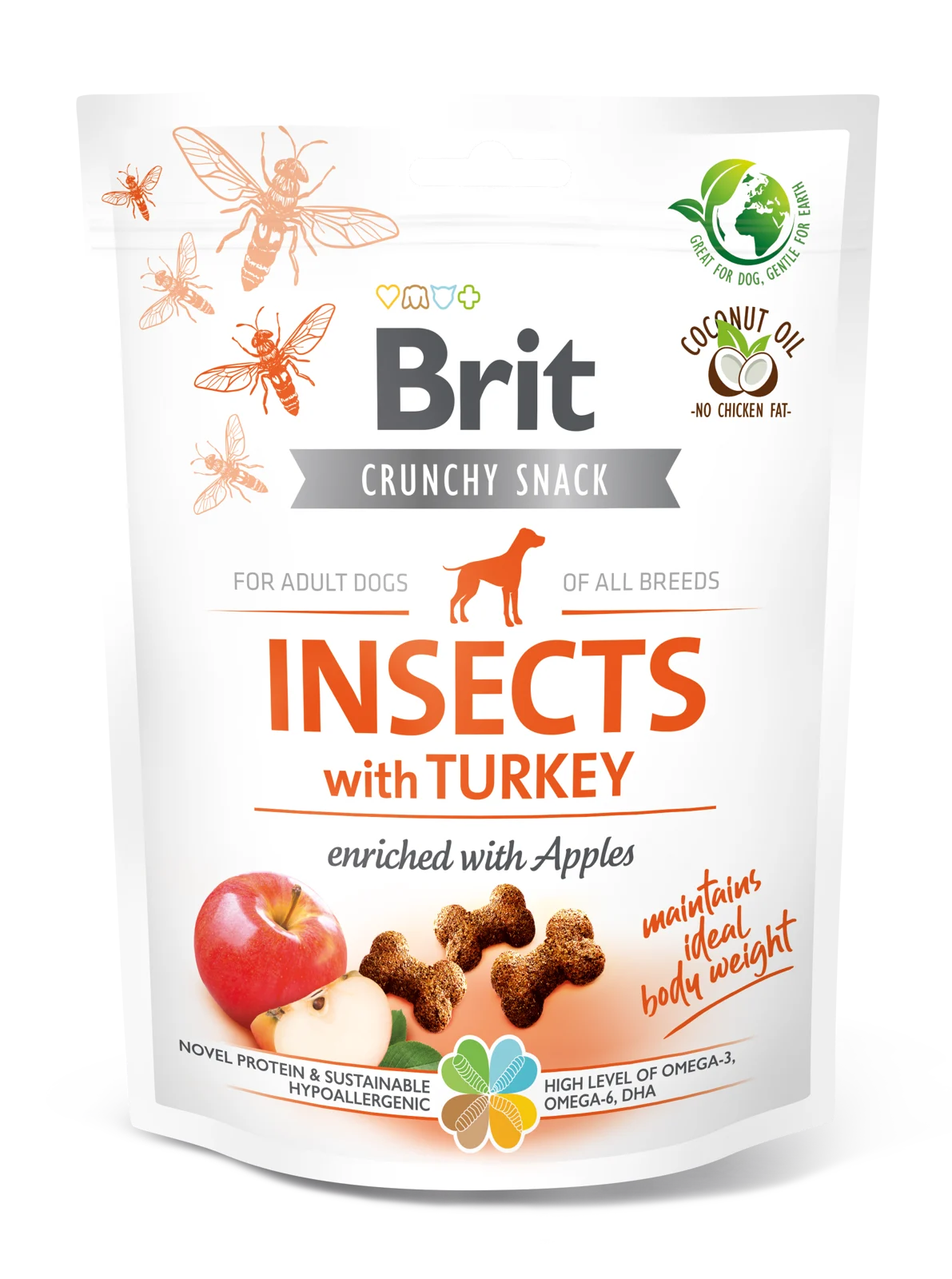 BRIT CARE INSECT & TURKEY with apple - Treats for a dog
