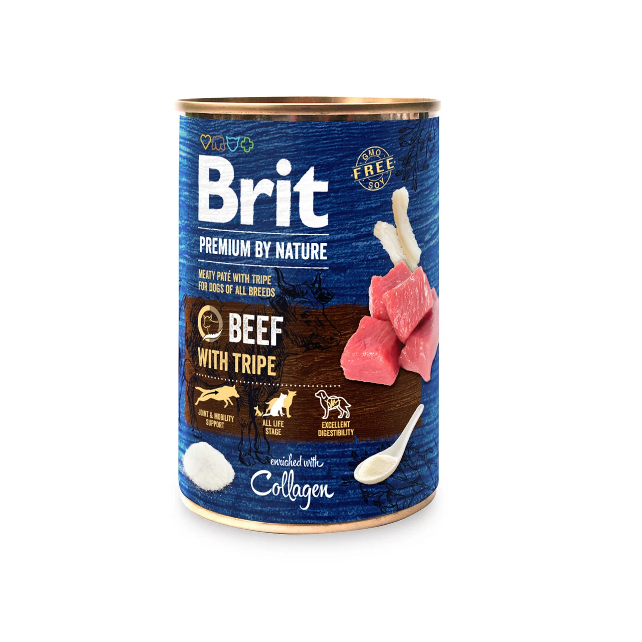 Brit Beef with Tripe - wet food with beef and 400g faces