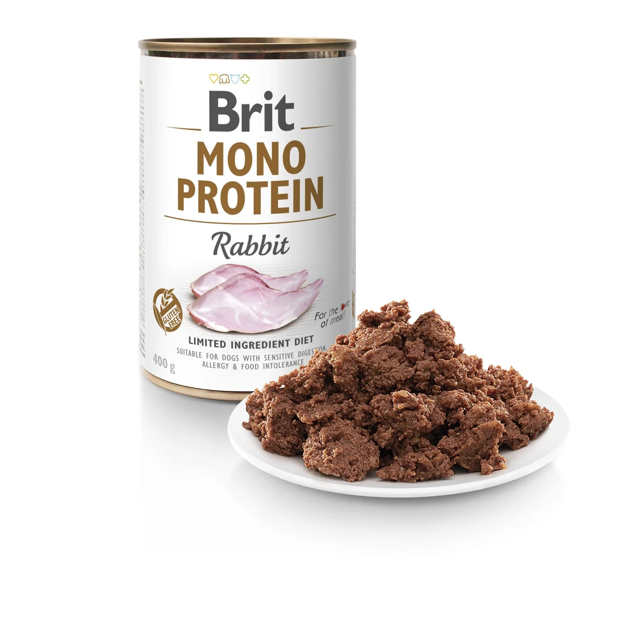 Brit Mono Rabbit - wet food with a rabbit for dogs