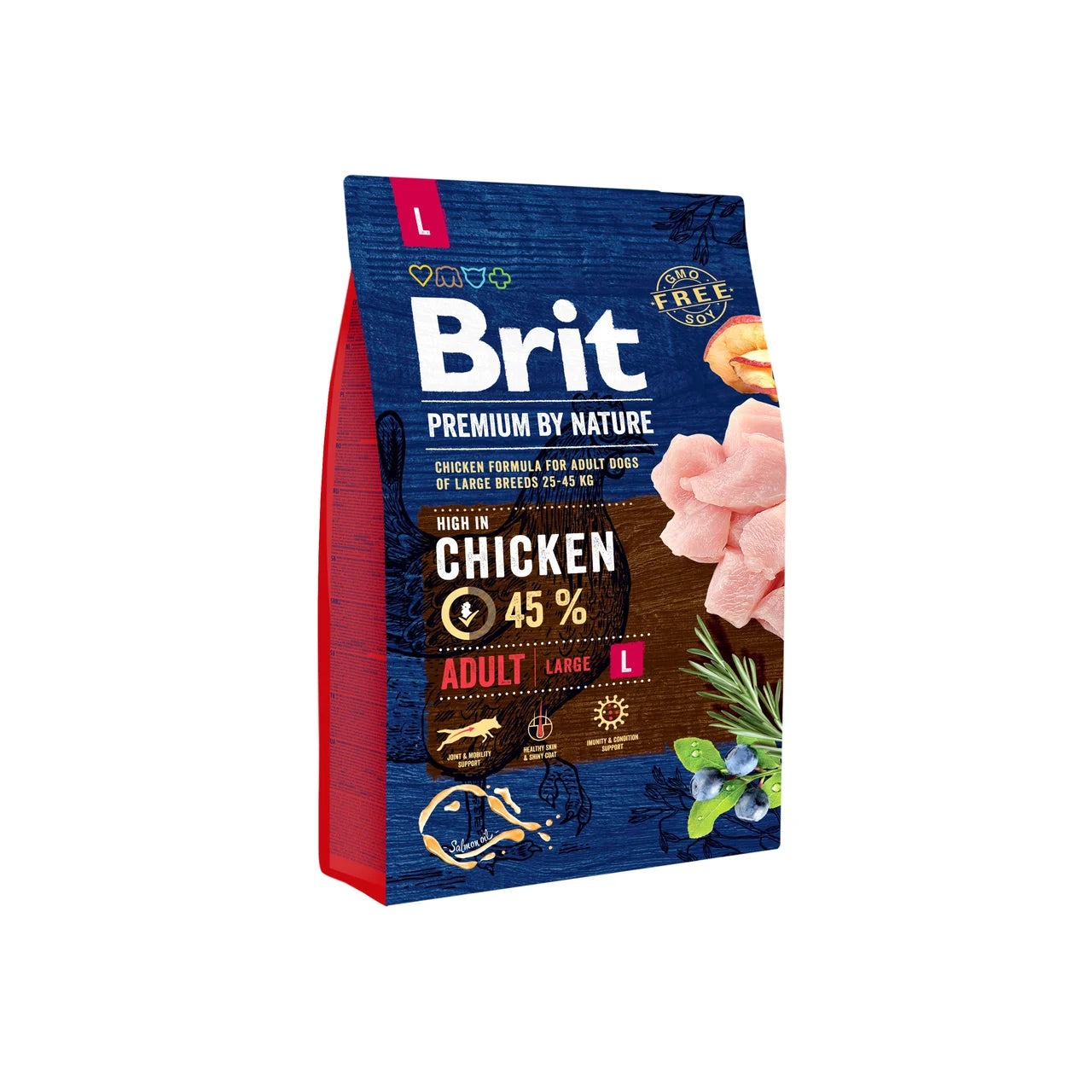 Brit Premium Adult L - chicken for large breeds, healthy ponds and immunity