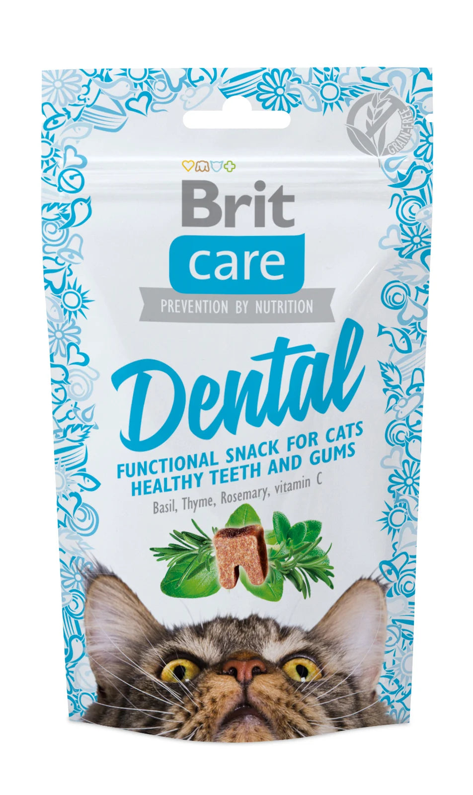 Brit Dental Snack for cats - turkey, thyme and rosemary