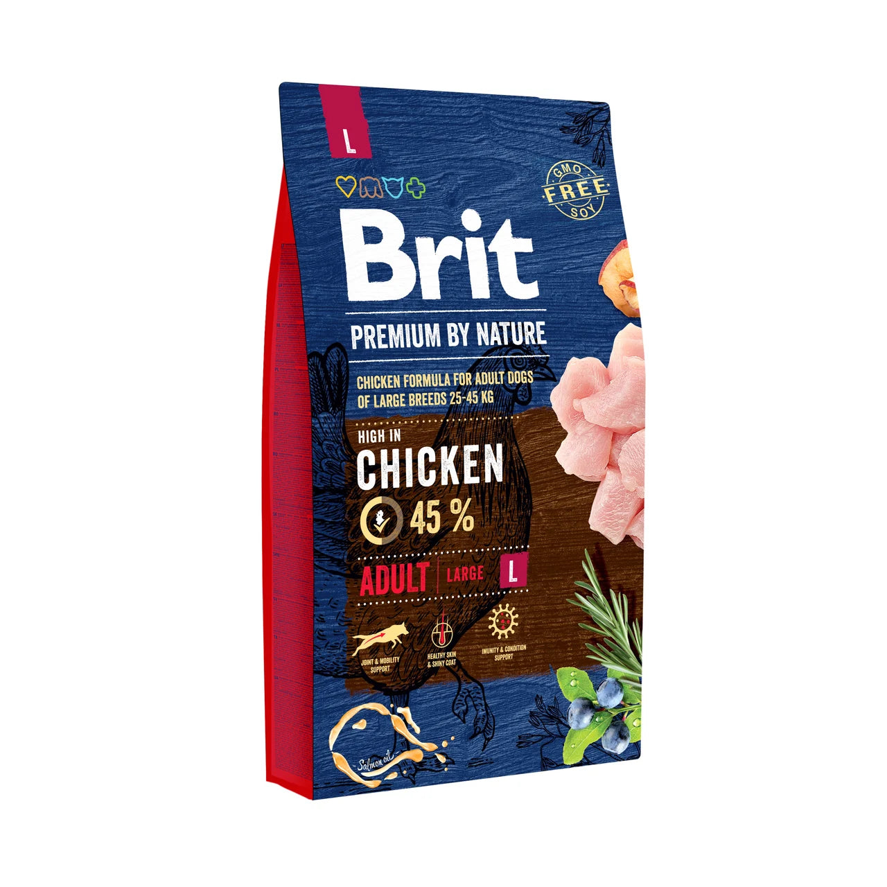 Brit Premium Adult L - chicken for large breeds, healthy ponds and immunity