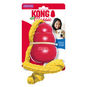 KONG Classic with Rope M–XL – Zabawka dla psa z liną