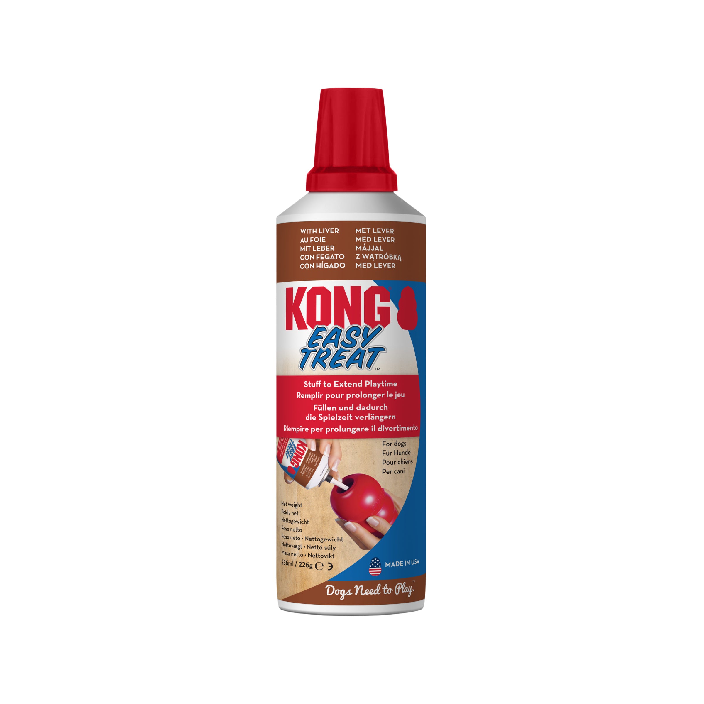 KONG Easy Treat Liver – Pasta z wątróbką do zabawek KONG
