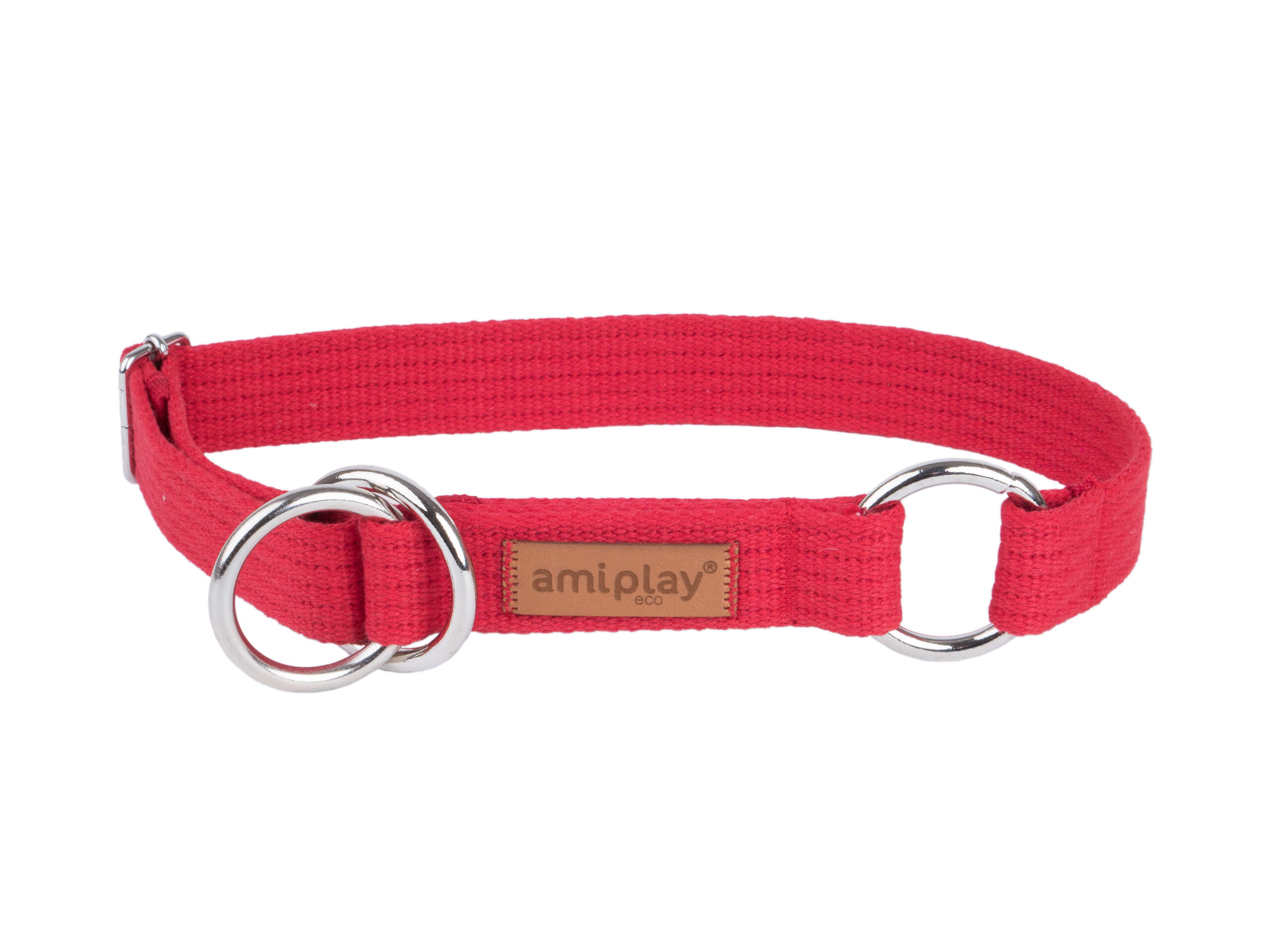 amiplay_Cotton_Half_check_collar_Red_01.jpg