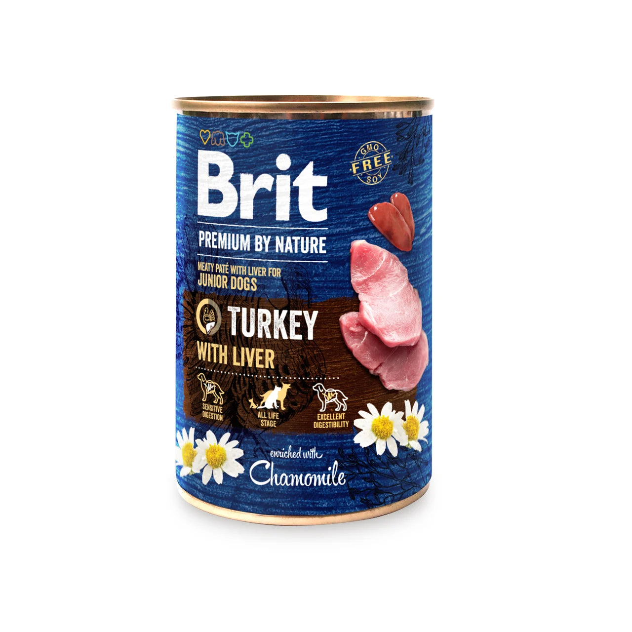Brit Turkey with Liver - pate for young dogs 400g