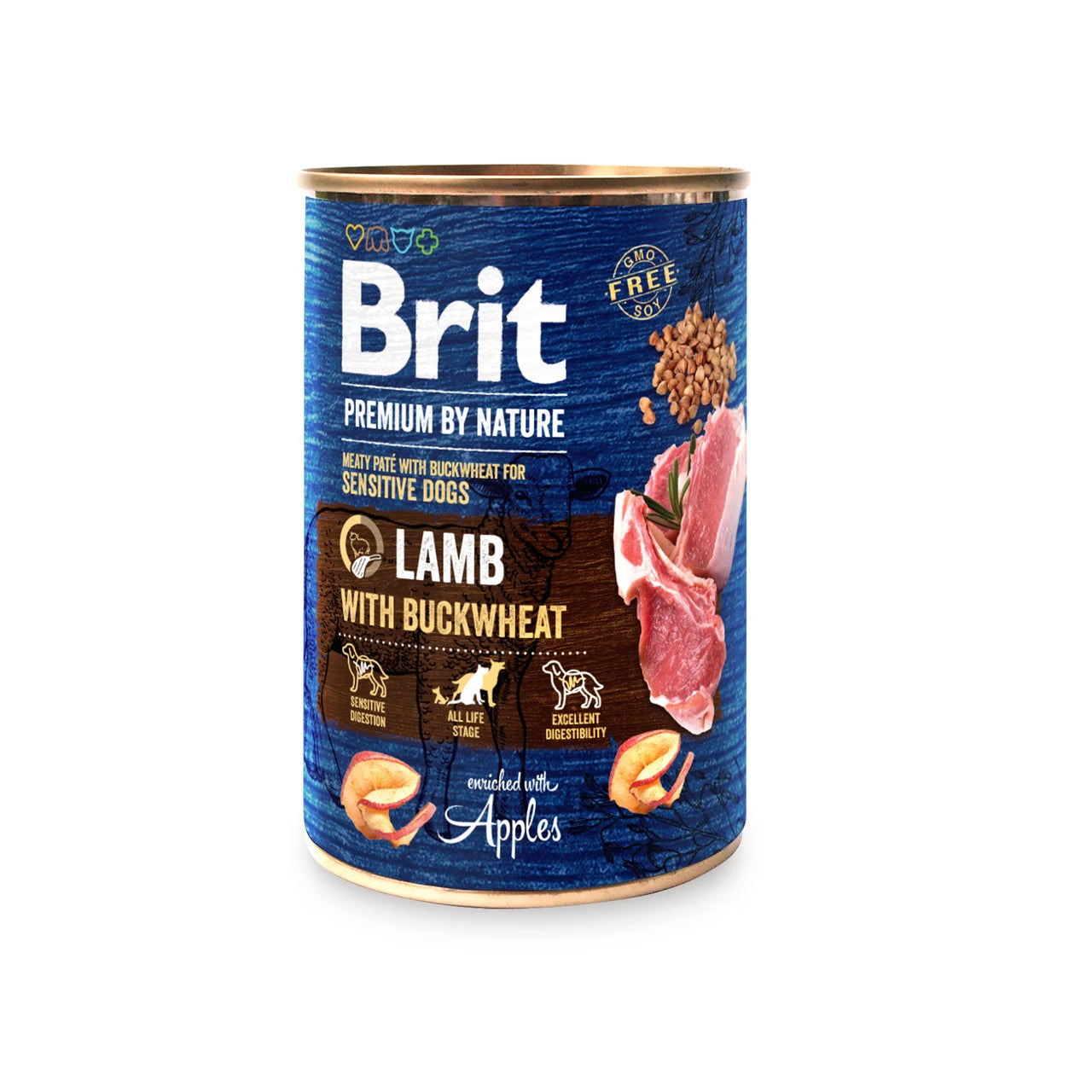 BRIT LAMB with Buckwheat - Pate for sensitive dogs 400g