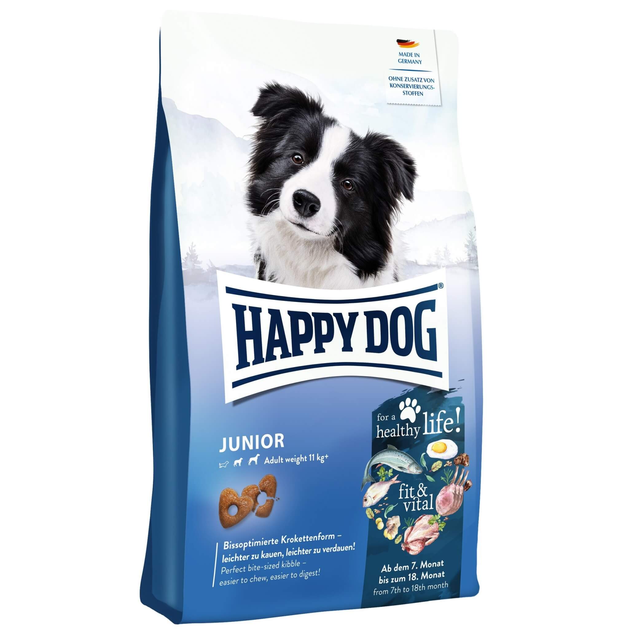 Happy Dog Junior 4kg - dry food for young dogs