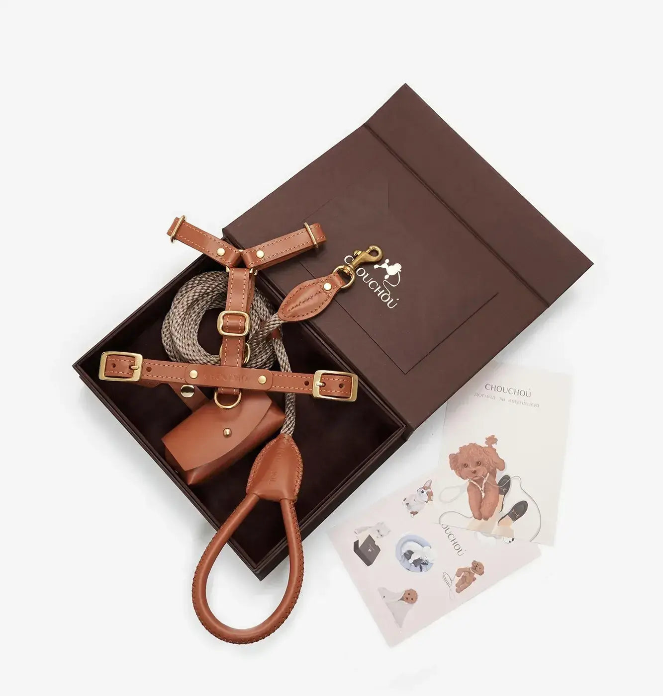 A luxurious set of dog accessories - handmade, premium