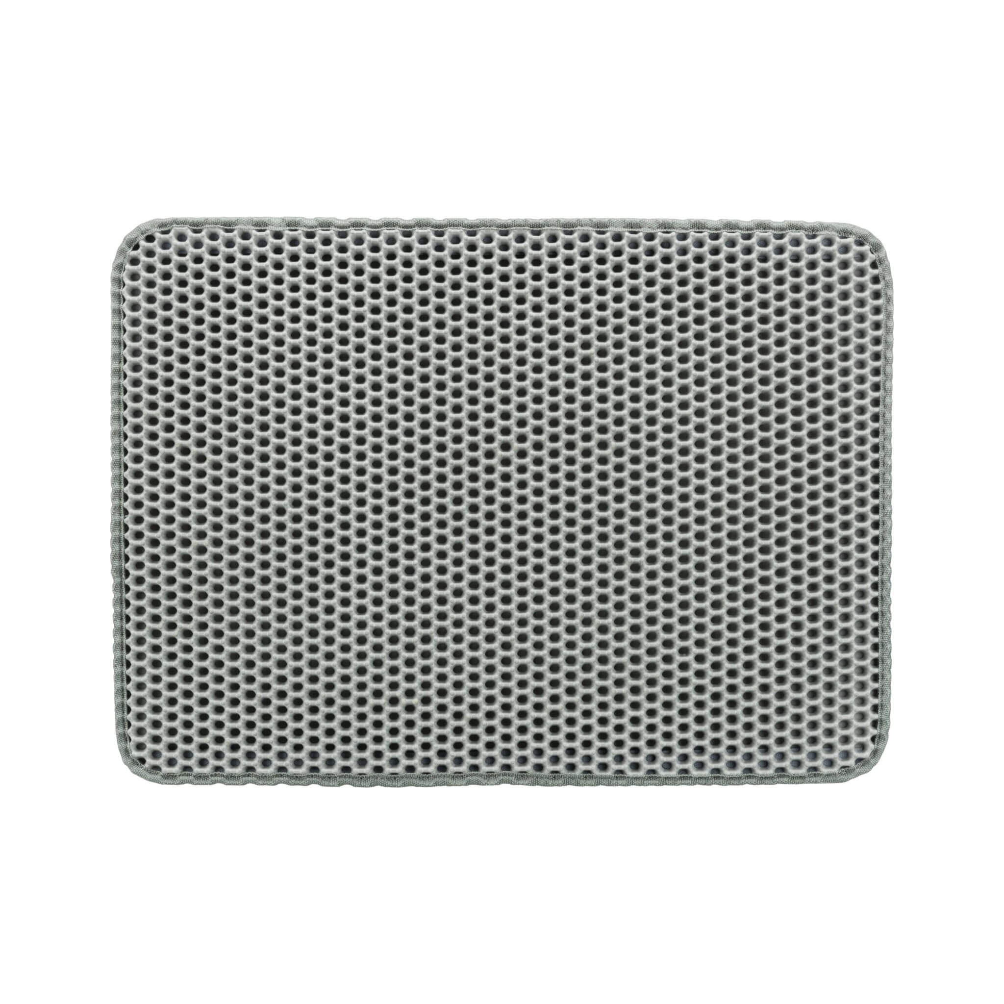 Litter tray mat with sieve EVA 58×75 cm gray