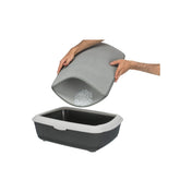 Litter tray mat with sieve EVA 58×75 cm gray