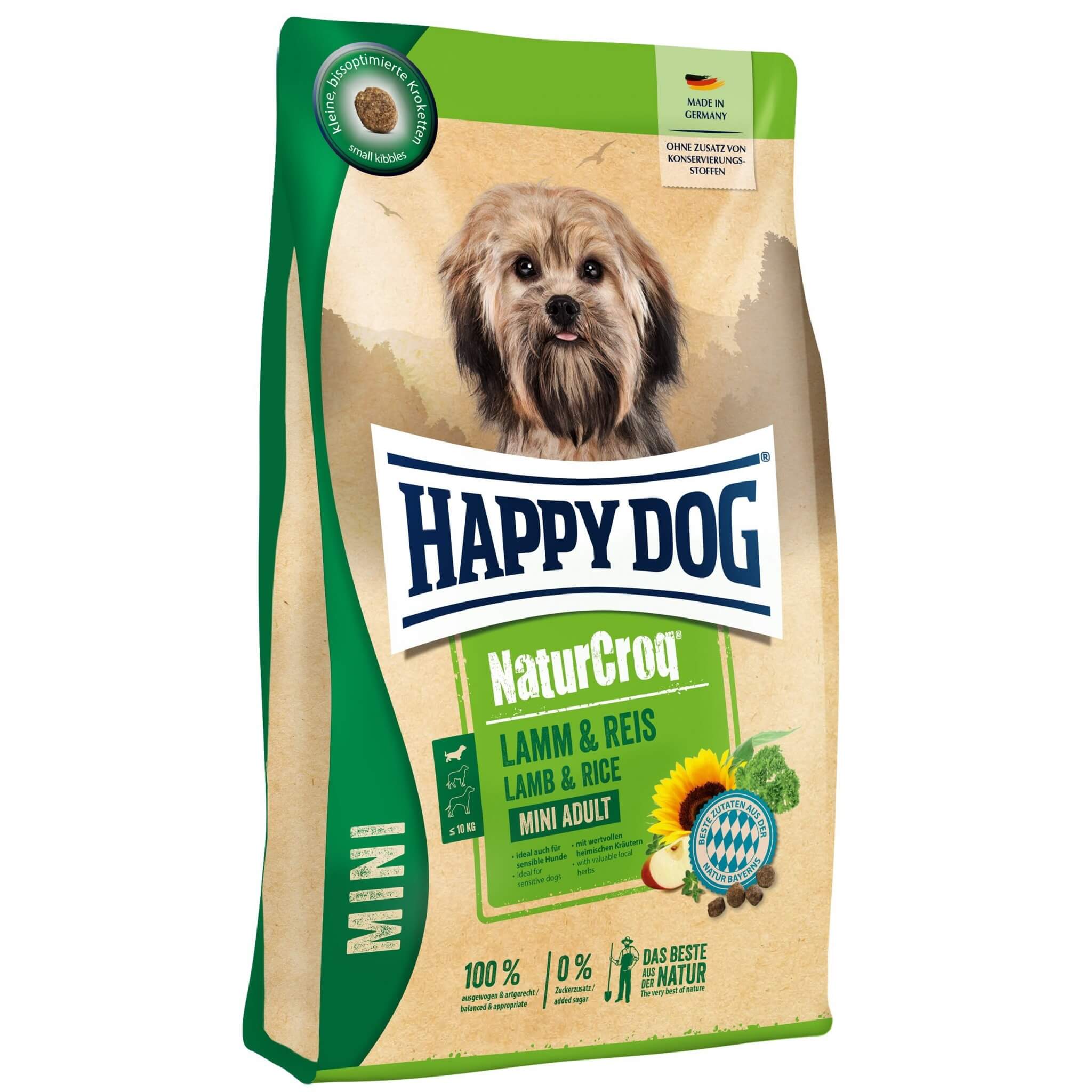 Happy Dog NaturCroq Mini Lamm &amp; Reis – Food for Small Dogs