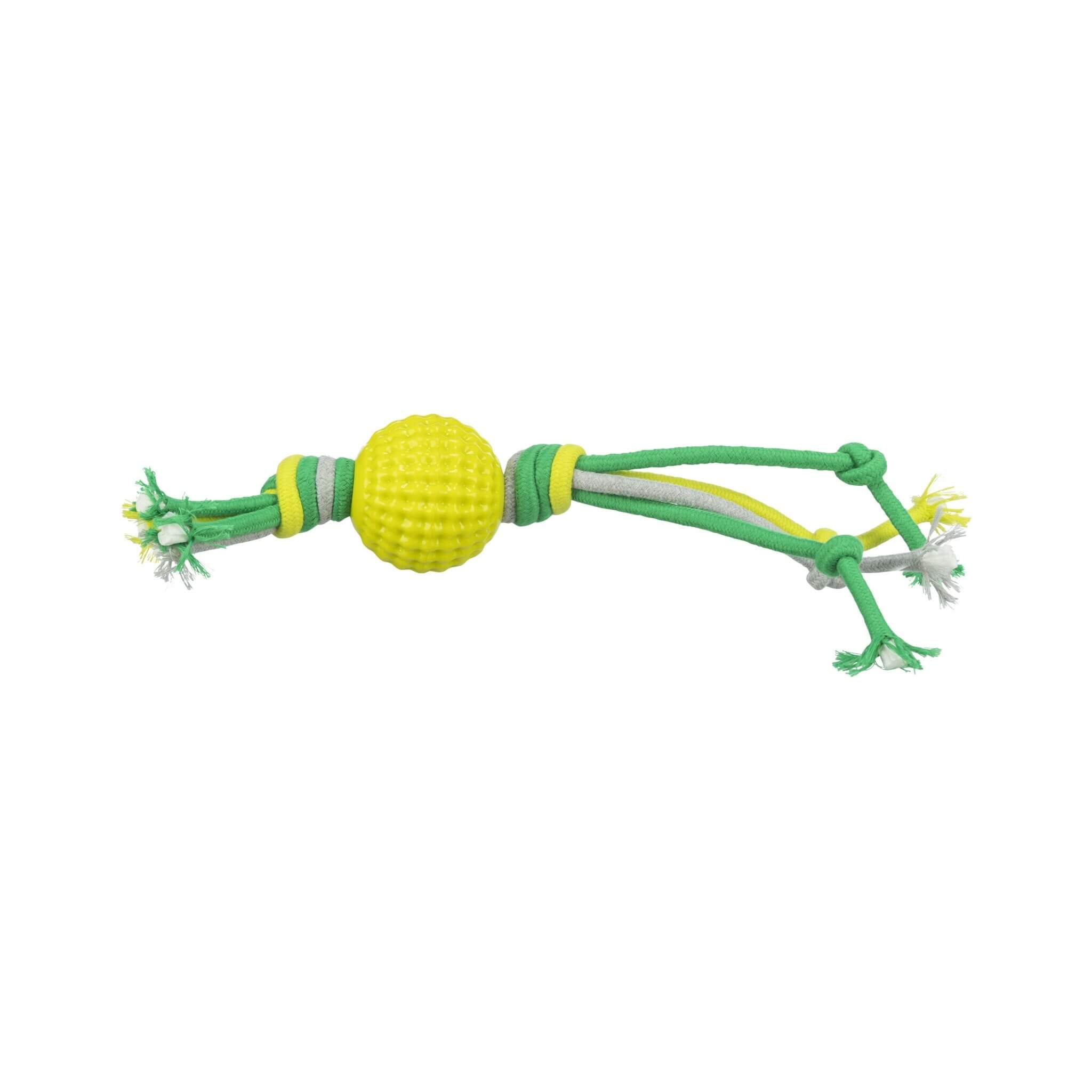 Ball with strings for dogs - 9x44 cm, with sound