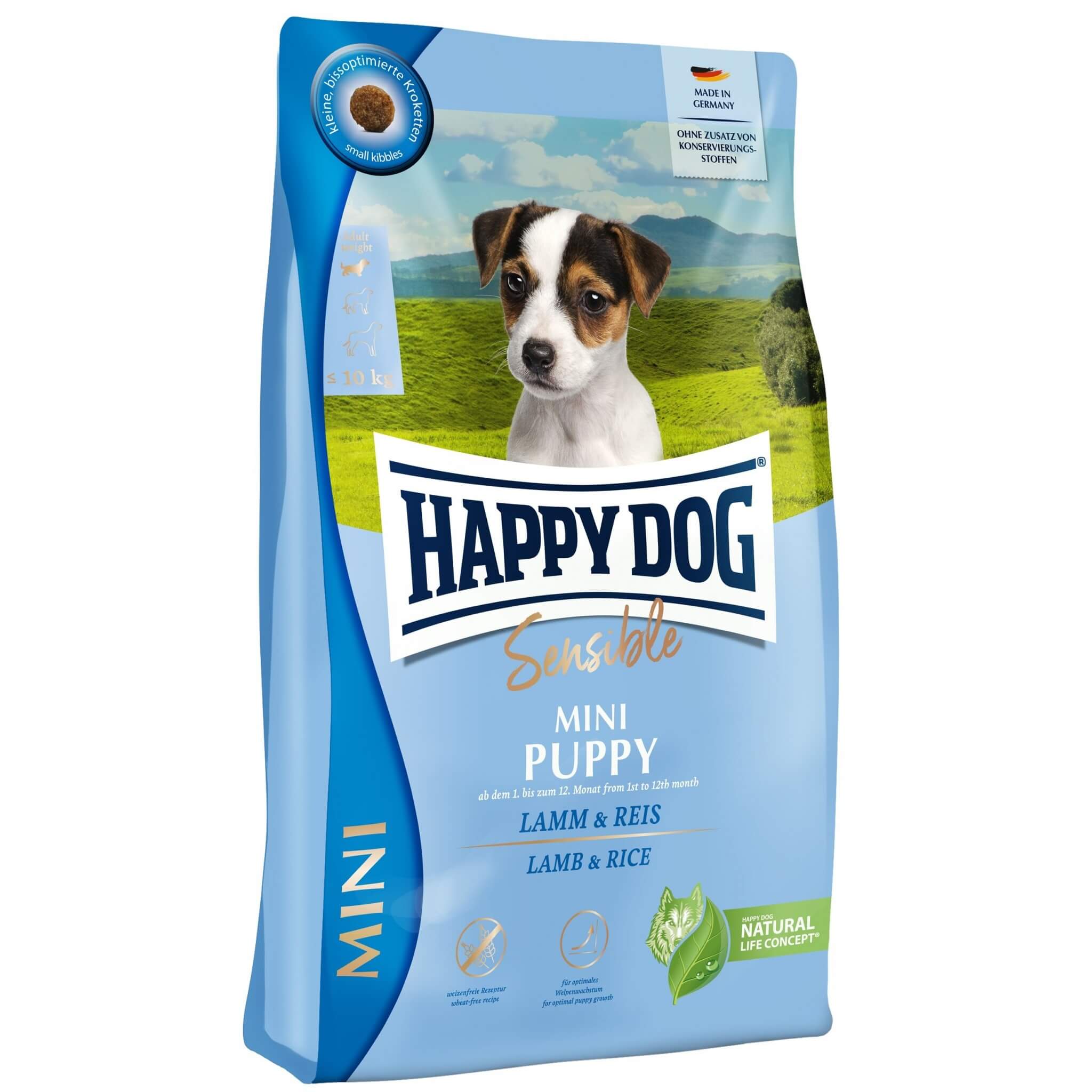 Happy Dog Mini Welpe 4 kg - Lamm und Reis für Welpen